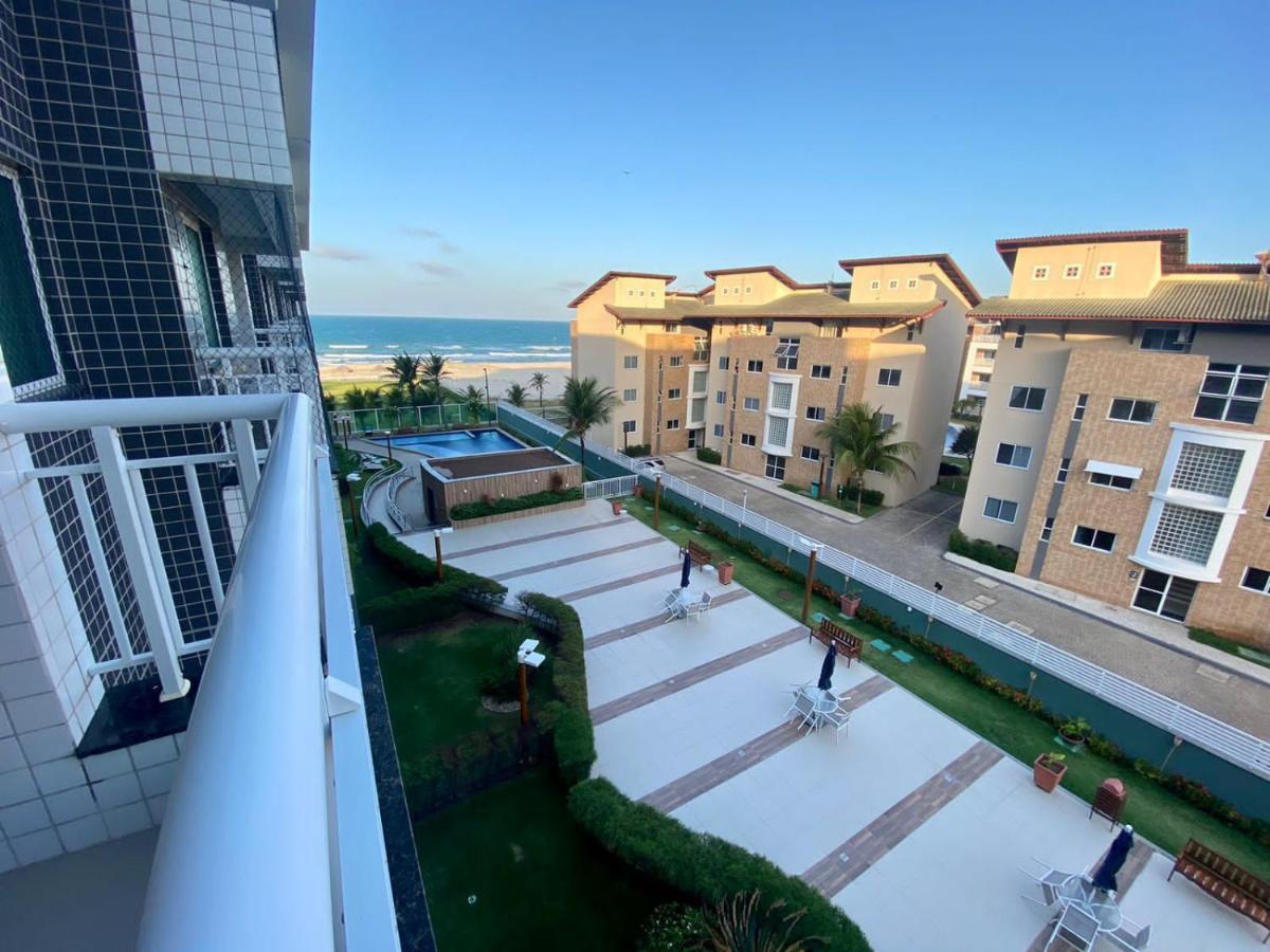 Apto Vista Mar E Pe Na Areia No Beach Way A 300M Do Beach Park Aquiraz Bagian luar foto
