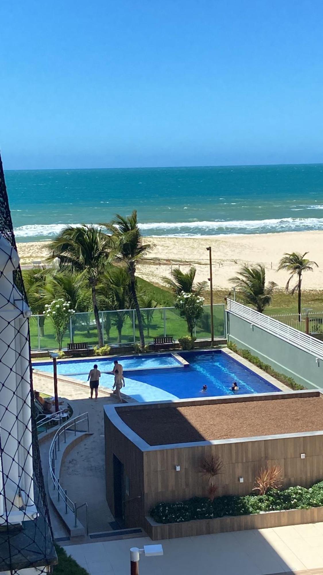 Apto Vista Mar E Pe Na Areia No Beach Way A 300M Do Beach Park Aquiraz Bagian luar foto
